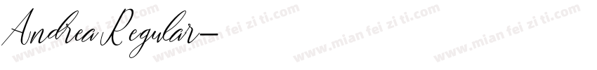Andrea Regular字体转换